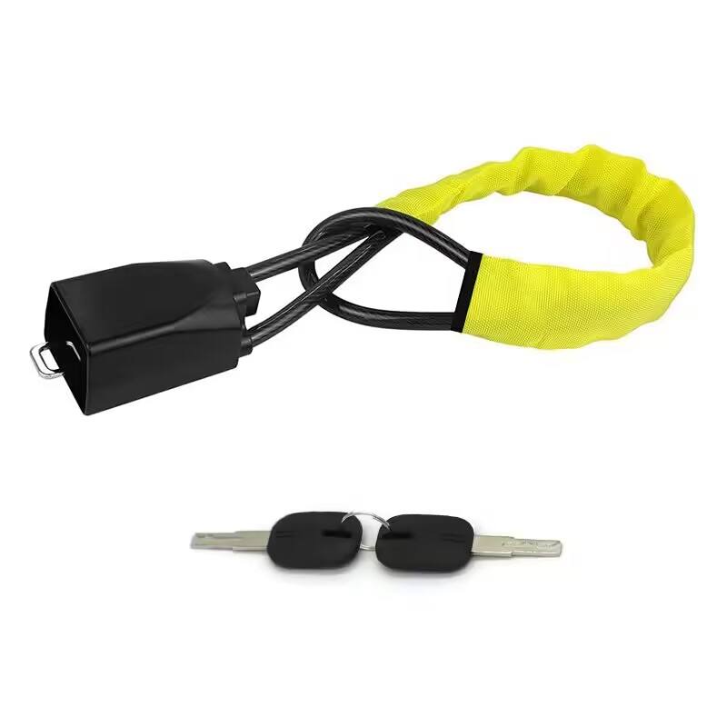 SAR Car Steering Wheel Anti-Theft Lock - Universal Steel Security Lock with Retractable Cable